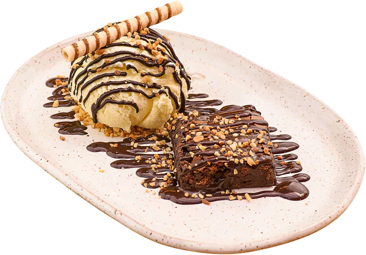 Brownie com Sorvete
