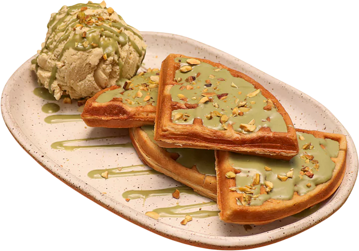 Waffle Pistache